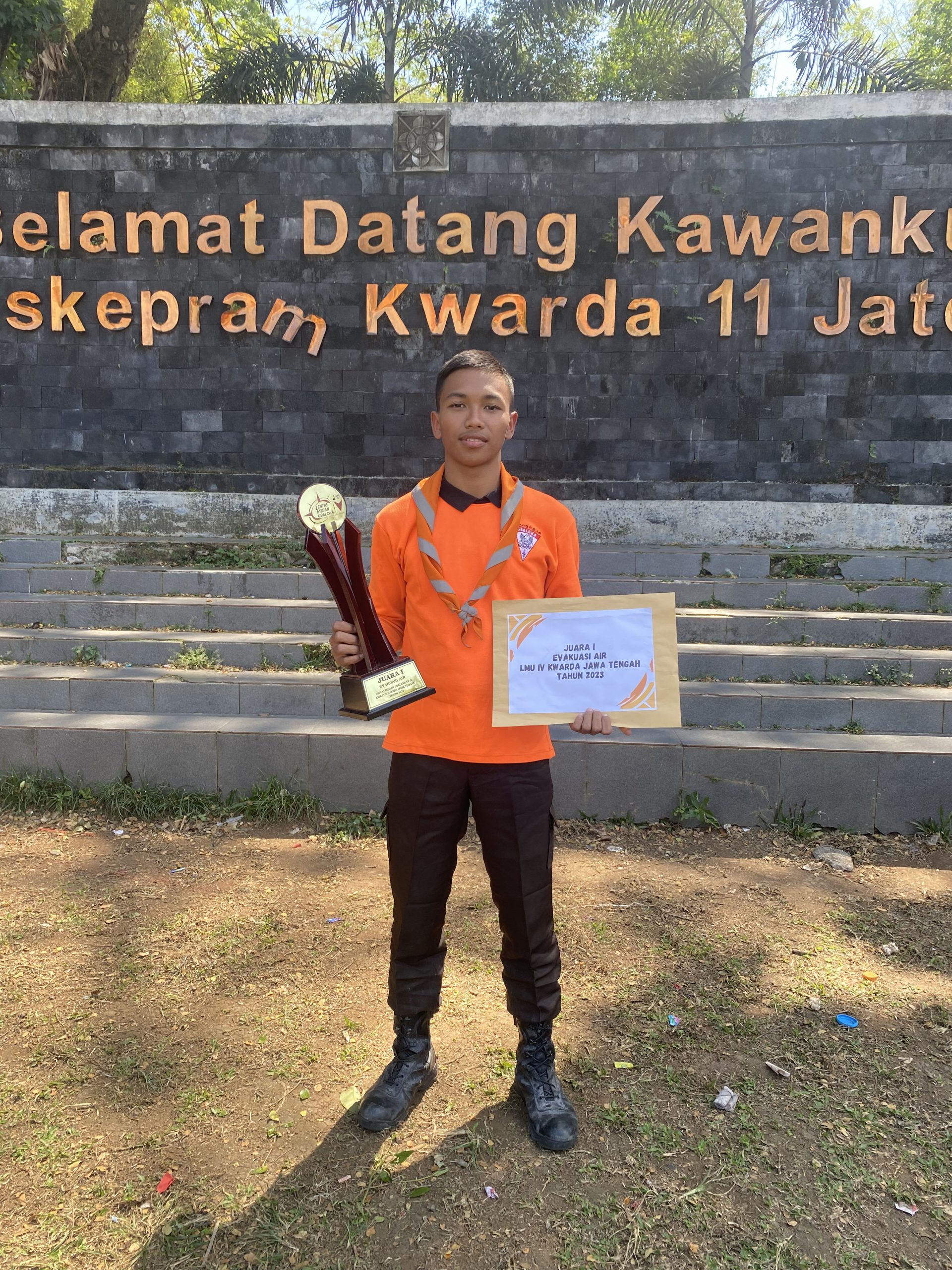 Juara 1 Evakuasi Air Tingkat Kwarda Jawa Tengah